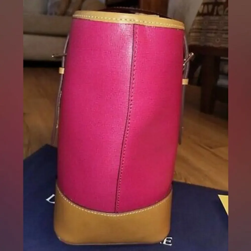 Dooney & Bourke Saffiano Fuscia Dover Tote - Hot Pink‎ purse new!!!